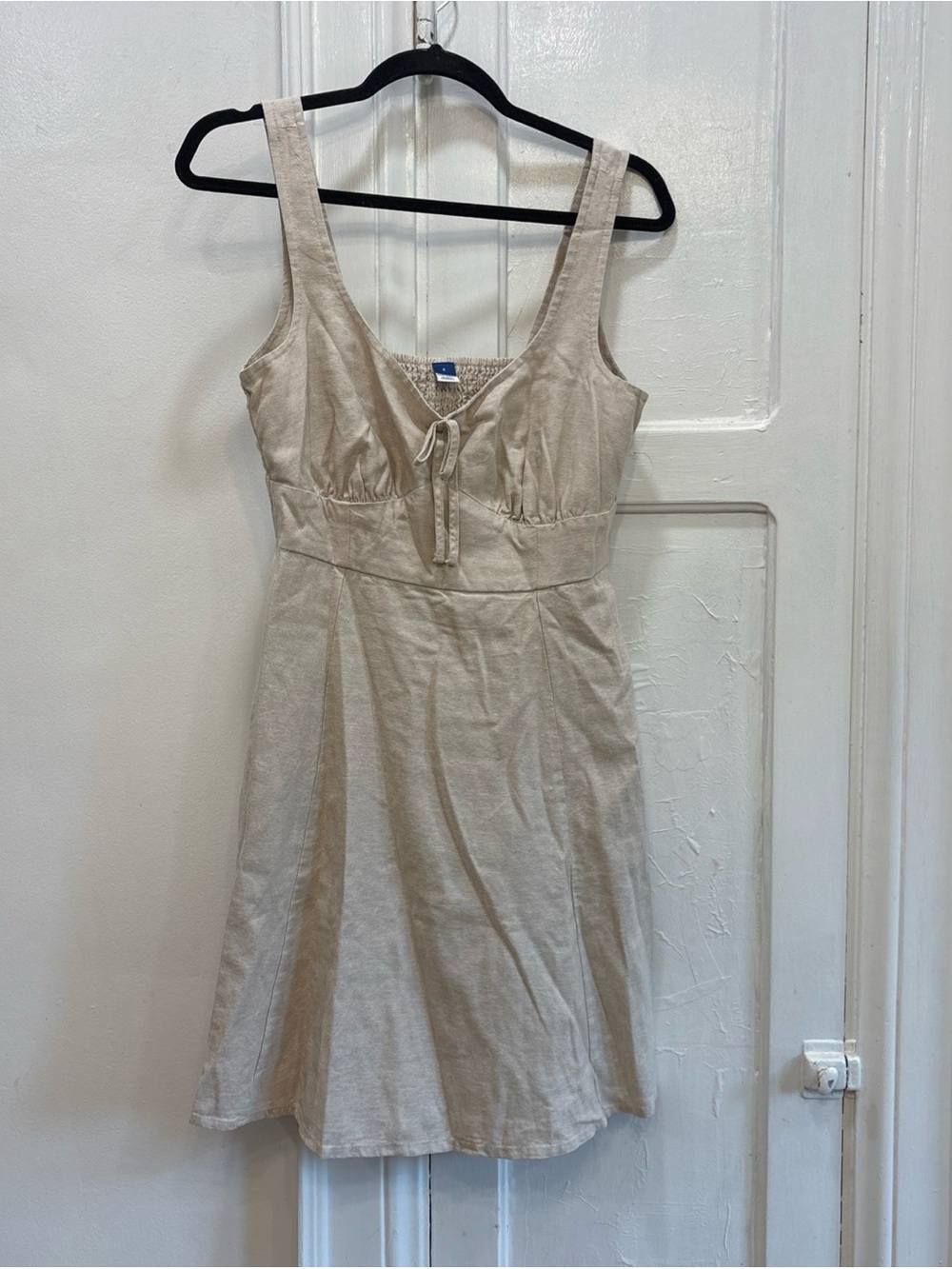 Old Navy Flax Linen Blend Fit & Flare  Sweetheart Neckline Women’s S